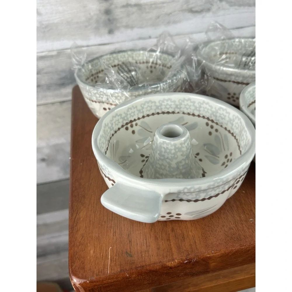 Temp-tations Temptations by Tara Old World Gray Individual Bundt Bowls, 4